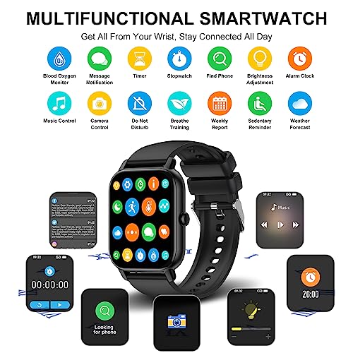 Reloj Inteligente Hombre Mujer, 1.85 Smartwatch con Llamadas